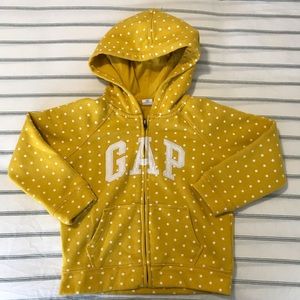 Gap Girls Zip-up Polka Dot Hoodie